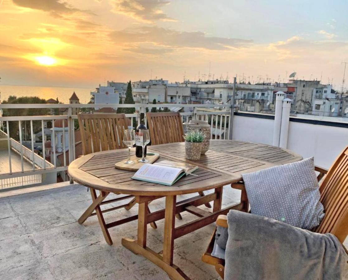 Apartamento Sea View Sunset Penthouse Tesalónica Exterior foto